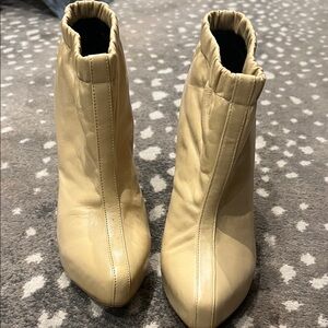 Elegant Cream Ankle Booties